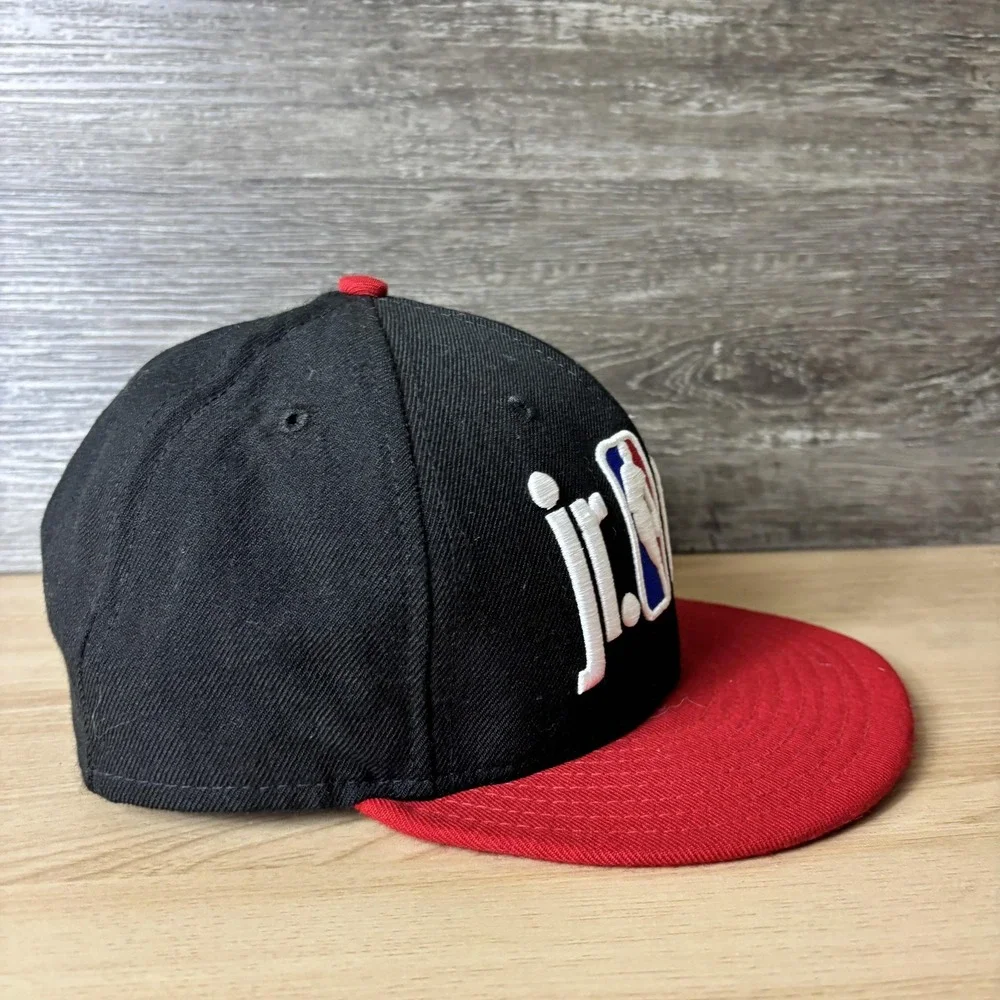 Jr. NBA Hat Cap Snap Back Black Red NBA Basketball Youth New Era Boys Kids